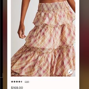 NWT Free People Sawyer Maxi Skirt - Small